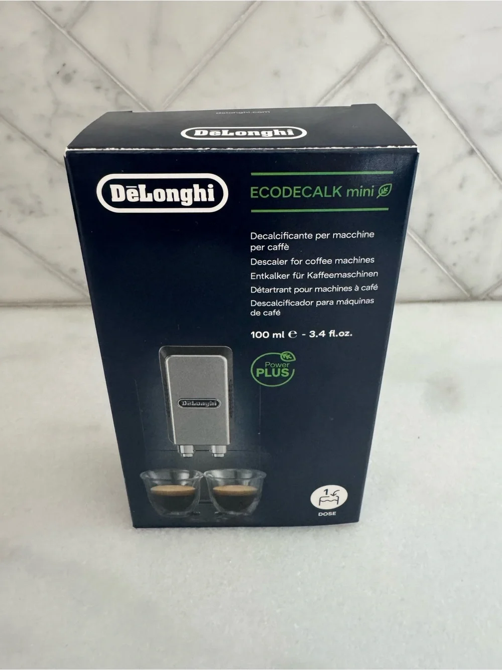 DeLonghi Ecodecalk Mini Descaler 100ml - Black